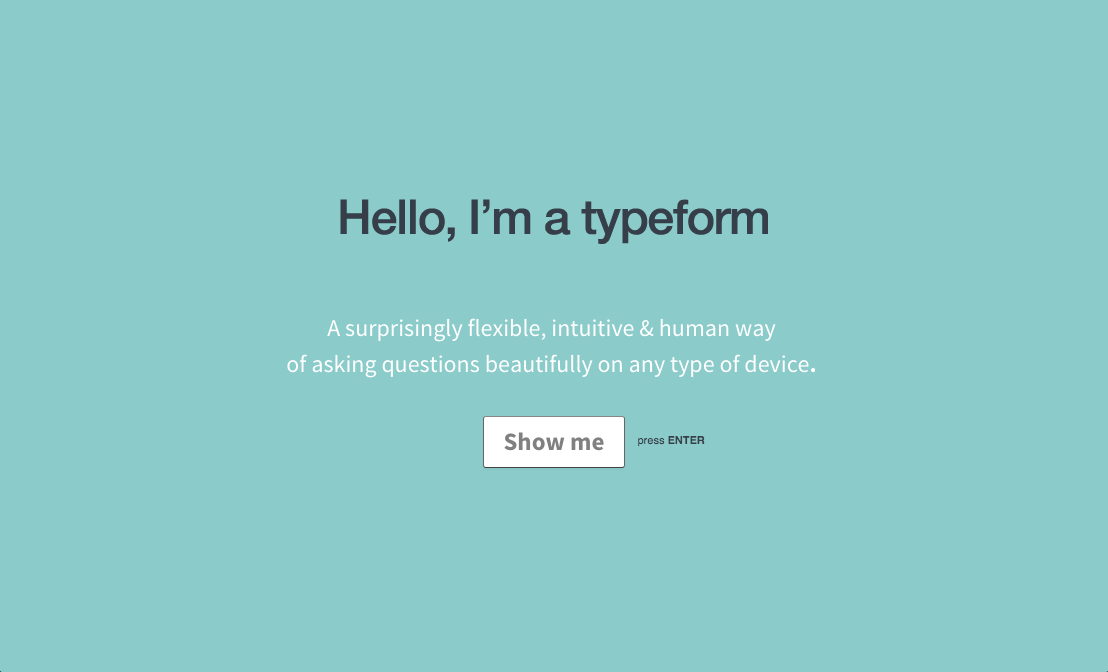 How to create a typeform