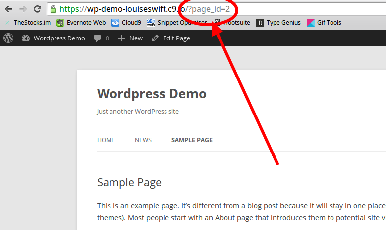 Wordpress demo