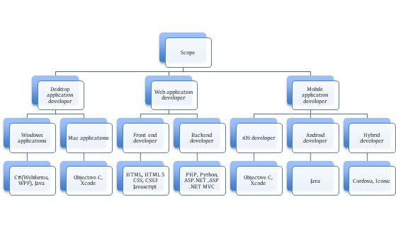 Diagram of choosing a Programming Language