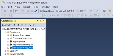 Downloading and Restoring the AdventureWorks2017 sample database
