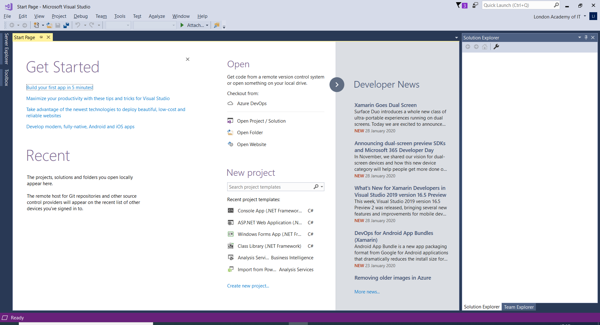 adding ssdt to visual studio 2017