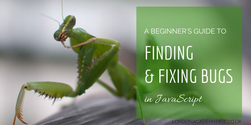 Why won't my code work!? - The Beginner's Guide to Fixing JavaScript Bugs